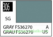 Краска художественная 10 мл. серая FS36270, полуглянцевая, Mr. Hobby. Краски, химия, инструменты - фото