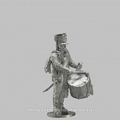Сборная миниатюра из металла Барабанщик мушкетёрского полка, Россия 1808-1812 гг, 28 мм, Аванпост - фото