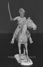 Сборная миниатюра из металла Офицер драгунских полков, Дания 1812-15 гг., 54 мм, Chronos miniatures - фото