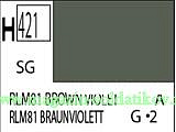 Краска художественная 10 мл. фиолетово-коричневая RLM81, полуглянцевая, Mr. Hobby. Краски, химия, инструменты - фото
