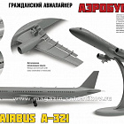Сборная модель из пластика Гражданский авиалайнер «Аэробус А-321» (1:144) Звезда