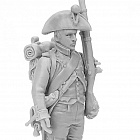Сборная миниатюра из смолы Фузилер линейной пехоты в шляпе. Франция, 1802-1806 гг, 28 мм, Аванпост