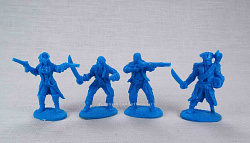 Солдатики из пластика Пираты «Сундук Мертвеца» (синий цвет), 1:32 Хобби Бункер