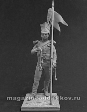 Сборная фигура из металла Русский улан, 1809-14 гг. 54 мм, Chronos miniatures - фото