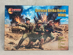 Солдатики из пластика Немецкий Африканский корпус, WWII 1/32, Mars (32056) (32056)