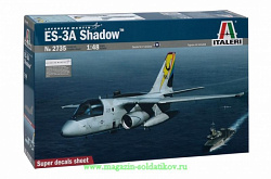 Сборная модель из пластика ИТ Самолет ES-3A SHADOW (1/48) Italeri