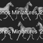 Сборная миниатюра из смолы Лошадь №16 - Немецкий рысак, 54 мм, Chronos miniatures