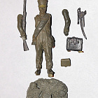 Сборная миниатюра из металла Унтер-офицер пехоты 1812 г, 1:30, Оловянный парад