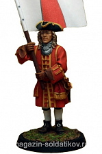 Сборная миниатюра из металла Энсин. гвардия. Англия.1704 г (40 мм) Драбант - фото