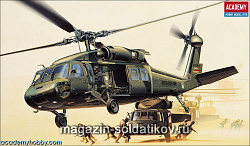 Сборная модель из пластика Вертолет UH-60L «Блэк Хок» (1:35) Академия