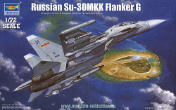 Сборная модель из пластика Самолет Су-30МКК, (1:72) Трумпетер