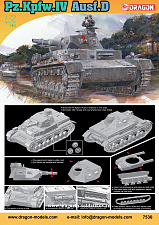 Сборная модель из пластика Д Танк Pz.Kpfw.IV Ausf.D (1/72) Dragon - фото