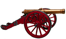 Сборная миниатюра из металла 6-ти фунтовая пушка полевой артиллерии. Начало XVII в. (40 мм) Драбант