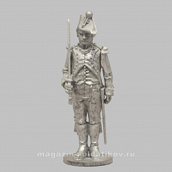 Сборная миниатюра из металла Офицер в шляпе, Франция 1804-1815гг, 28 мм, Аванпост