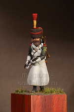 Сборная фигура из смолы SM 5406 Сапёр фланкер-гренадёров Молодой Гвардии. Франция 1812 года, 54 мм, SOGA miniatures - фото