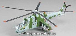 Масштабная модель в сборе и окраске Вертолет Ми-24 польских ВВС (1:72) Easy Model