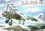 Сборная модель из пластика de Havilland DH.60G Gipsy Moth учебный самолет Amodel (1/48) - фото