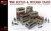 Сборная модель из пластика Винные бутылки с ящиками MiniArt (1/35) - фото