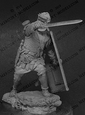 Сборная фигура из смолы Roman Legionary 2-3c, 75 мм, Mercury Models - фото