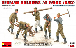 Сборные фигуры из пластика Немецкие солдаты за работой MiniArt (1/35)