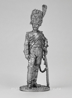 Миниатюра из олова Гренадер полка Конных гренадеров Императорской гвардии. Франция, 1807-14гг.,54 мм EK Castings