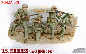 Сборные фигуры из пластика Д Солдаты U.S. Marines (Iwo Jima 45) (1/35) Dragon - фото