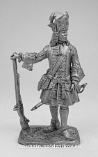 Миниатюра из олова 270. Обер-офицер гренадерских полков армейской пехоты 1710 г.EK Castings - фото