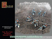 Солдатики из пластика Французская пехота, WWI, 1:72, Pegasus - фото