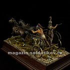 Сборная фигура из металла Achaean chariot 15 с. в.с., 54 мм, Alive history miniatures