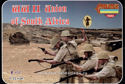 Солдатики из пластика Южные африканцы. ВМВ (1/72) Strelets