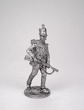 Миниатюра из олова Рядовой 95-го стрелкового полка. Великобритания 1810-15 гг. 54 мм EK Castings - фото