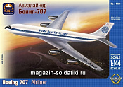 Сборная модель из пластика Авиалайнер Боинг-707 1:144, АРК моделc - фото