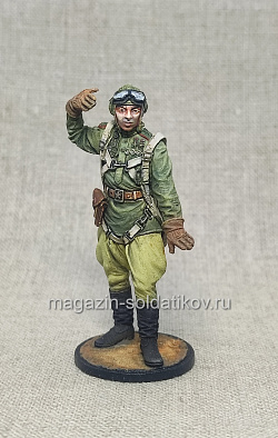 Миниатюра из металла Летчик ас-истребитель, 1944 г., 54 мм (575-048) (575-048)