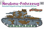 Сборная модель из пластика Д Танк 1/35 Neubau-Fahrzeug Rheinmetall-Fahrgestell und Krupp (1/35) Dragon - фото