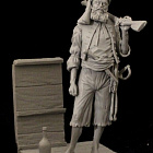 Сборная миниатюра из смолы Pirate, 75 mm (1:24) Medieval Forge Miniatures
