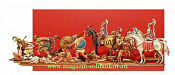 Миниатюра из металла Спартанские воины. Пелопоннесские войны 431-404 г до н.э, 30 мм, Berliner Zinnfiguren - фото