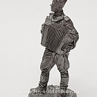 Миниатюра из металла WW2-18 Лейтенант Красной Армии с аккордеоном, 1943-45 гг. EK Castings