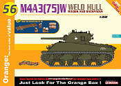 Сборная модель из пластика Д Американский танк M4A3(75)W WELDED HULL (1/35) Dragon - фото