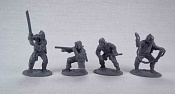 Солдатики из пластика Ниндзя (серый цвет), 1:32 Хобби Бункер - фото