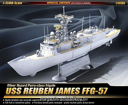 Сборная модель из пластика Корабль «USS REUBEN JAMES FFG-57», (1:350) Академия