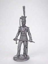 Миниатюра из олова Обер-офицер Литовского уланского полка, Россия 1811-14 гг. 54 мм EK Castings - фото