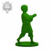 Солдатики из пластика Мальчик играющий в бабки 1 (зеленый), Воины и битвы - фото
