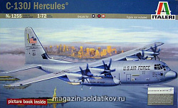 Сборная модель из пластика ИТ Самолет C-130J Hercules (1/72) Italeri