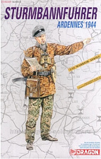 Сборная фигура из пластика Д Солдаты Солдаты 1/16 SS-STURMBANNFÜHRER (ARDENNES 1944) 1:16 Dragon - фото
