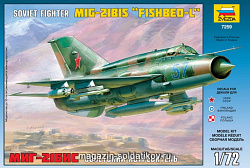 Сборная модель из пластика Самолет «МиГ-21БИС» (1/72) Звезда