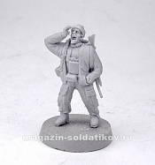 Сборная фигура из смолы Ополченец, серия «Наемники» 28 мм, ArmyZone Miniatures - фото