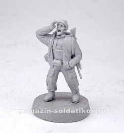 Сборная фигура из смолы Ополченец, серия «Наемники» 28 мм, ArmyZone Miniatures