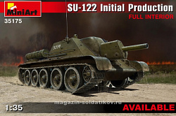 Сборная модель из пластика СУ-122 (первая серия) с полным интерьером, MiniArt (1/35)