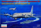 Сборная модель из пластика Противолодочный самолет Ил-38 (1/144) Восточный экспресс - фото