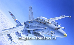 Сборная модель из пластика 0016ИТ Самолет F/A 18 WILD WEASEL C/D (1/72) Italeri